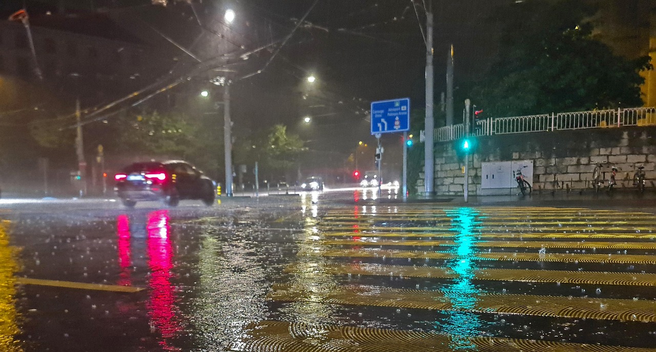 heavy rain